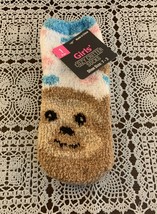 Cozy Critter Fuzzy Bear Socks Warm Soft Cuddly Girls Shoe Size 7 to 3 Brand New - £8.68 GBP