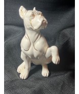 Vintage Ceramic Dog Boxer Animal Pet Figurine Atlantic Mold 5” Tall Statue - $63.07 CAD