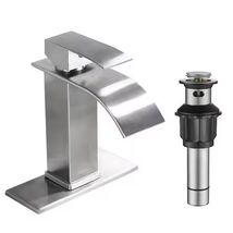Forious Single Handle Single Hole Bathroom Faucet with Drain Assembly in... - $32.24