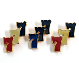 Lot 3 Triple Seven 777 Slot Machine Lucky Number Enamel Pins Blue Red Wh... - $21.00