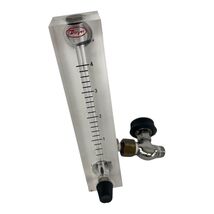 Dwyer VFB-65-SSV-PF Flow Meter 4" Scale, 0.2 4 LPM Air  SS Valve, Pointe... - $49.49