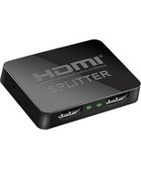 HDMI Splitter 1 In 2 Out 4K, HDMI Splitter 1 To 2 Amplifier For Full HD ... - £5.27 GBP