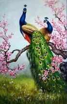 huge Animals Peacock 100% hand-painted oil painting art canvas - £59.56 GBP