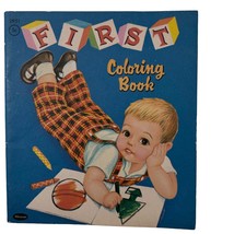 Vtg 1958 First Coloring Book Clarence Biers Whitman Publishing Children ... - $317.26 MXN