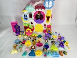 Lot of 11 Disney Princess Little Kingdom Snap-Ins Dolls, Castle &amp; Accessories - £27.96 GBP