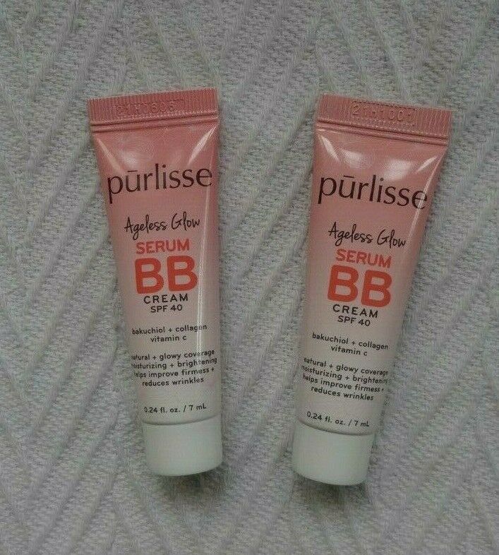 Primary image for PURLISSE BEAUTY Ageless Glow Serum BB Cream SPF 40 .24 oz  YOU CHOOSE! NEW