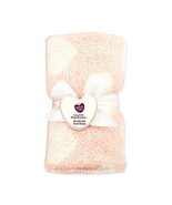 Parents Choice Cozy Knit Baby Blanket Pink White Hearts 30 IN X 40 IN  New - £6.15 GBP