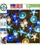 30 LED Ocean-Themed Decorative String Lights - Battery &amp; USB with Remote... - $455.80 MXN