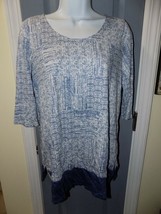 J. Jill Pure Jill PJ A Line Print Tunic 3/4 Sleeve Shirt Size S Petite Women&#39;s - £20.00 GBP