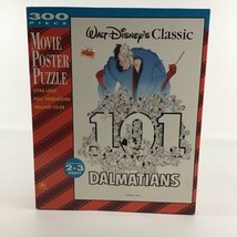 Walt Disney Classics 101 Dalmatians Movie Poster Puzzle 300 Piece Vintage Golden - £27.06 GBP
