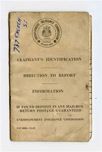 Claimant&#39;s Identification Direction to Report National Employment Office... - $27.79