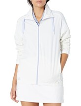 adidas Golf Women&#39;s Casual  Printed Primeblue Full-Zip Jacket White GR3640 - £49.24 GBP