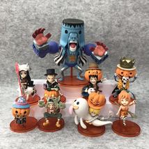 9pcs/set Anime One Pieece WFC Halloween Pumpkin Action Figures Toys - £39.50 GBP