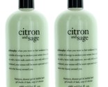 2 PACK Philosophy CITRON AND SAGE Shampoo, Shower Gel &amp; Bubble Bath - 16... - $38.60