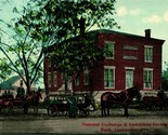 National Exchange &amp; Smithfield Savings Bank Greenville RI Postcard Firem... - $3.91