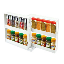 [Pack of 2] Swivel Cabinet Organizer Revolving Kitchen Rack Spice Organizer f... - £33.12 GBP