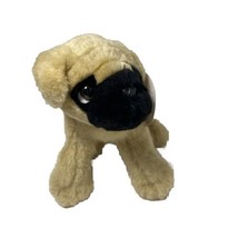 Chosun Plush Salesman Sample Pug Dog Stuffed Animal 7 Inch Brown Tan Puppy Tags - £5.52 GBP