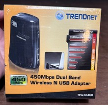 New Trendnet TEW-684UB 450MBPS Dual Band Wireless N Usb Adapter **Sealed - $25.00