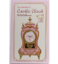 Rilakkuma Korilakkuma Castle Clock Pink Table Antique Style SAN-X - £48.33 GBP