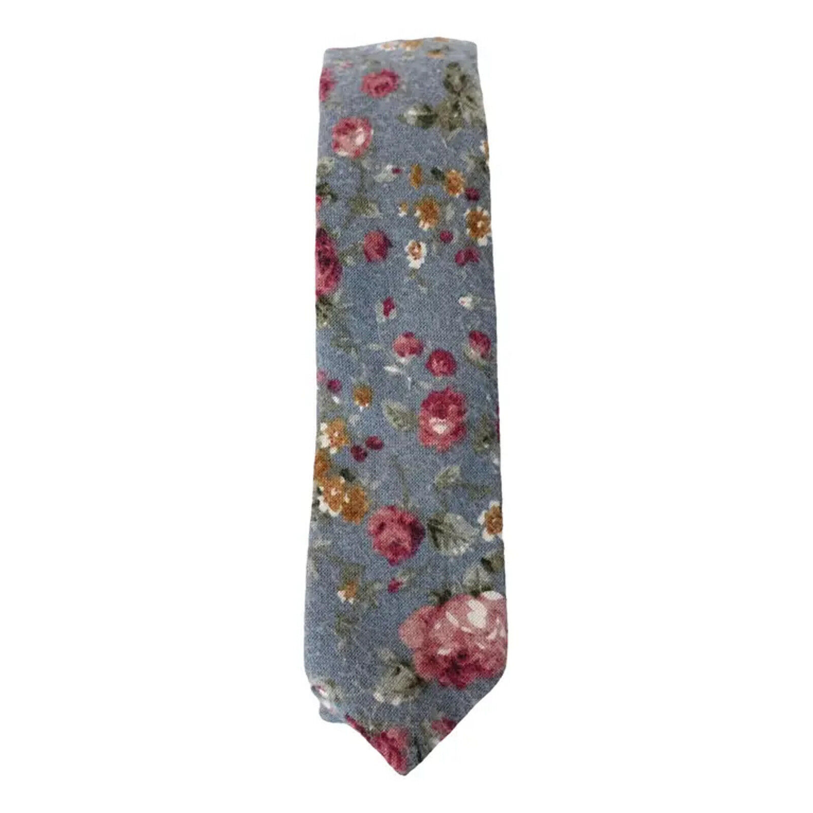 ORIGINAL PENGUIN Blue Roses Floral Cotton Woven Slim Tie - $19.99