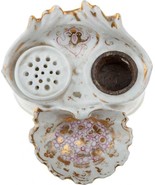 Antique Early 19C French Neo-Rococo Porcelain Inkwell Handpainted Gold/P... - $230.81 CAD