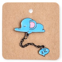 Sleeping Elephant Enamel Pin - £15.38 GBP