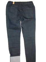 New NWT Womens 6 28 Prana Kara Jeans Skinny Dark Blue Cuff Long Stretch Organic - £100.46 GBP