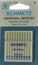 SCHMETZ Universal Sewing Machine Needles Assorted Sizes 10pk - $8.95