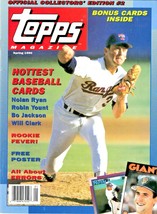 Topps Magazine V.1, No.2 (Spring 1990) Nolan Ryan Cover; Bo Jackson Card - £7.03 GBP