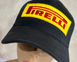 Pirelli Italian Tires Tyres Black Patched Adjustable Baseball Cap Hat - $15.32