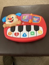 Fisher-Price Laugh &amp; Learn Puppy&#39;s Piano Electronic Toy 123&#39;s ABC&#39;s 2015 EUC - £9.90 GBP
