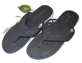 Aldo Navy BLUE Casual Flip Flops Sandal Shoes Size US 13  EU 46 - £30.35 GBP