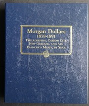 Whitman Morgan Silver Dollars Coin Album Book Number 1 1878-1891 #9128 - $37.95