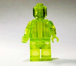 Minifigure Custom Toy Clear Transparent Light Green blank - £5.31 GBP