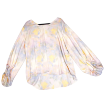 Cato Blouse Top Multicolor Pastel Abstract Balloon Sleeves Pullover Size 18/20 - £10.00 GBP