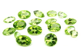 4.5CT 17pc Wholesale Lot Natural Green Peridot Mix Cut Gemstones Parcel - £17.41 GBP