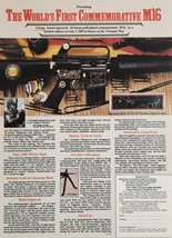 1989 Print Ad World&#39;s First Commemorative Semi Automatic M16 Rifles  - £16.19 GBP