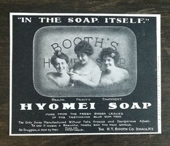 Vintage 1900 Hyomei Soap R.T. Booth Company Ithaca, NY Original Ad 1021 - $6.64