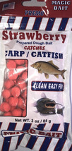 Magic 3oz Strawberry Dough-Catches All Dough Biting Fish-23/24pcs-NEW-SHIP 24HRS - £11.50 GBP