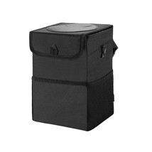 Car Trash Can,Car Trash Can with Lid,Collapsible Portable Auto Car Garbage Can - £12.16 GBP