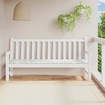 vidaXL Patio Bench Cushion Leaf Pattern 78.7x19.7x1.6&quot; Fabric - $88.17