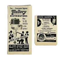 Vtg 1959 Mallory Distributors Vertex Magnetos Print Ad Hot Hot Racing Speed - £7.54 GBP