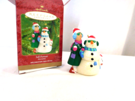 Maxine Self Portrait 2000 Hallmark Ornament Dog Floyd Snowball Snowman Santa Hat - $5.94