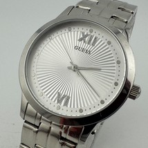 Guess Quartz Watch G06341L1 Women Silver Steel Textured Dial New Battery... - $23.74