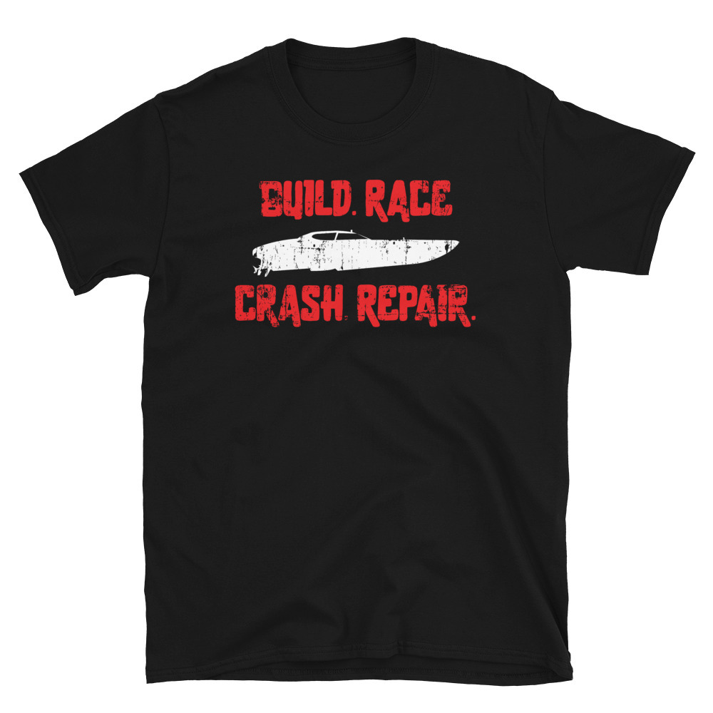 Build Race Crash Repair RC Boat Remote Control Toy Boat T-shirt