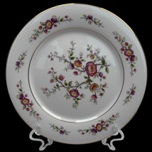 Noritake Ivory China 7151 Asian Song 6 Dinner Plate 10 5/8 Gold Trim Pin... - $52.03