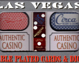 Casino Table Played Decks &amp; Dice Set - $15.83