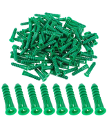 500PCS #12–16 x 1-1/2″ Ribbed Plastic Drywall Anchors Light Duty Green - $27.07