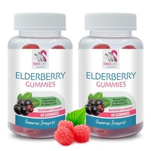 Wholesome berries - ELDERBERRY GUMMIES - Nature’s refresh 2 Bottles 120 Gummies - £27.62 GBP