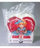 Bethany Lowe Retro Mini Valentines Day Girl Hearts Flowers Bucket Decoration - $14.95